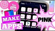Hacks To Make Your Apps Look Cool NO JAILBREAK! | HOW TO MAKE YOUR APPS PINK & cHANGE SHAPES OF APPS