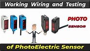 Photoelectric sensor | working wiring And Testing of Sensor |
