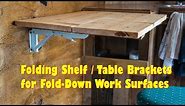 Folding Table - Brackets - Flip Up Wall Mount - EASY DIY - Love These!