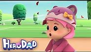 The Windy Day | Hero Dad | Animated show for Kids | 1 Hour +