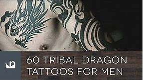 60 Tribal Dragon Tattoos For Men