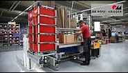 Packing table / height-adjustable packing station - LEAN workstation systems from RK