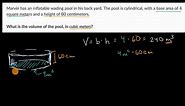 Formulas and units: Volume of a pool