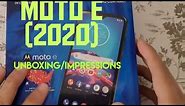 Tracfone Moto E 2020 unboxing & first impressions