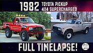 Supercharged 1982 Toyota Pickup Restoration : FULL TIMELAPSE!