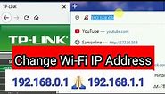 How to change 192.168.1.1 - 192.168.0.1 Router Login Admin and WiFi Change Password,wifi ip address