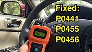 How to fix error codes P0441, P0455 & P0456 on Toyota cars.