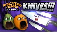 Annoying Orange and Pear React to KNIVES!!!