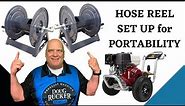 How to Set Up Pressure Washer Hose Reel for Portable Machine