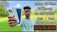 iPhone 13 clone unboxing only 8500/- Unboxing and Review🔥 iPhone 13 Clone 📸 Camera test