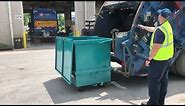 WHR 2 cubic yard Rear Load Compactor Container Service Test
