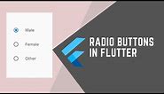 RADIO BUTTON IN FLUTTER || JOOKATE'S FLUTTER