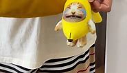 Cute Banana Cat Toy! #cat #catlover #bananacat #happycat #shorts #fyp