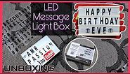 Unboxing LED MESSAGE LIGHT BOX