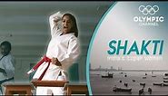 Indian Karate champion Sandhya Shetty teaches girls self-defence | Shakti
