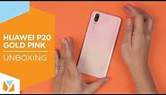 Huawei P20 Pink Gold Unboxing