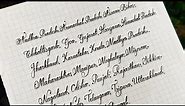 Beautiful and neat cursive handwriting | Neat and clean calligraphy handwriting | State Names