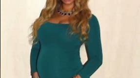 Beyoncé wears green dress