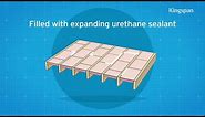 How to install insulation in a suspended timber floor (above joists)