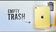 How to Empty Trash on iPad (explained)
