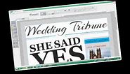 How to make a wedding newspaper