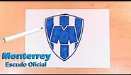 Dibuja y pinta el Escudo Oficial del Club Monterrey