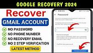 Recover Hacked Gmail Account Without Email & Phone Number 2024 | Hack Gmail id