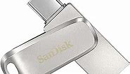 SanDisk 256GB Ultra Dual Drive Luxe USB Type-C - SDDDC4-256G-G46, Black
