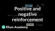 Operant conditioning: Positive-and-negative reinforcement and punishment | MCAT | Khan Academy