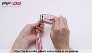 PIFOOG Key Fob Cover for Mercedes Benz Pink Gold Bling Keychain 4 Button Car Keys Case Shell Accessories Protector for Mercedes - Benz C300 CLA A E G S Class AMG GLC GLE GLA GLB GLS Girly Women TPU