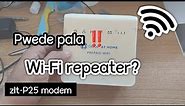 Zlt-P25 modem as Wi-fi repeater at home | Globe at home prepaid wifi | GHPW WIFI REPEATER