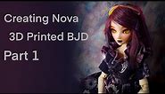 Creating "Nova" 3D Printed BJD Doll Repaint - Part 1 - Preparing the Body After Printing