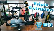 HE3D Ei3 Full Metal TRIPLE Extruder 3D-Printer Review w/Cura Settings