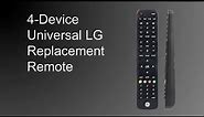 57818: GE 4-Device Universal LG Replacement Remote - Overview