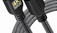 PowerBear 4K HDMI Cable 10 ft | High Speed Hdmi Cables, Braided Nylon & Gold Connectors, 4K @ 60Hz, Ultra HD, 2K, 1080P, ARC & CL3 Rated | for Laptop, Monitor, PS5, PS4, Xbox One, Fire TV, & More