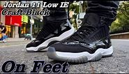 Jordan 11 Low IE “CRAFT BLACK WHITE” On Feet + Review (Shot On The IPhone 15 Pro Max)