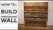 How to Build a Freestanding Display Wall