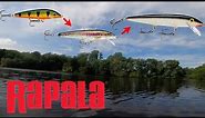 Rapala Original Floating Minnow Fishing Challenge! (S, M, L)