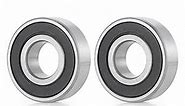 Donepart R16-2RS Bearings, 1 Inch ID x2 Inch OD x1/2" Thick C3 High Speed Pre-Lubricated and Double Rubber Sealed Ball Bearings for Machinery, Automotive Components, and Industrial Equipment. (2 Pack)