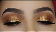 Golden Bronze Kim Kardashian Inspired Eye Makeup tutorial