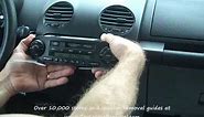 Volkswagen New Beetle Car Stereo Removal = Car Stereo HELP