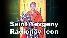 Russian Orthodox icon saint Yevgeny Rodionov