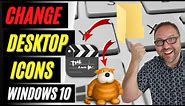 How To Change Desktop Icons Windows 10 | Custom Icons