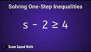 How to Solve One-Step Inequalities (Addition and Subtraction)