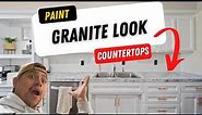 $80 Granite Look on Laminate Countertops | Faux Granite Paint