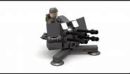 Lego WWII Flak 38mm AA Gun Instructions
