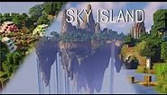 THE BIGGEST SKY ISLAND IN MINECRAFT!!!
