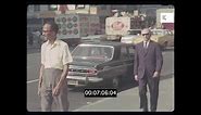 1960s NYC, Morning, Times Square Street Scenes, 35mm