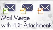 How to Mail Merge with PDF attachment in Word