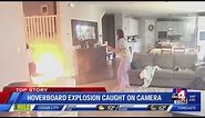 Hoverboard explosion caught on camera